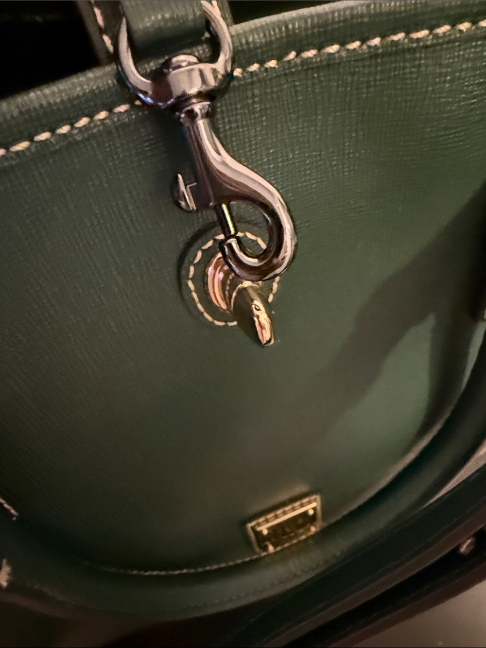 NWT Dooney & Bourke Saffiano Perry Satchel - IVY - Picture 13 of 15